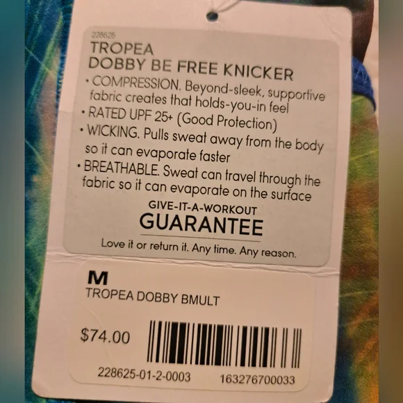 Athleta Tropea Dobby Be Free Knicker Size M - Picture 11 of 15